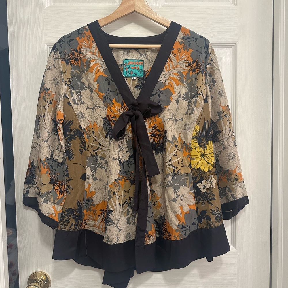 Johnny Was Multicolor Kimono Blouse - Size Small